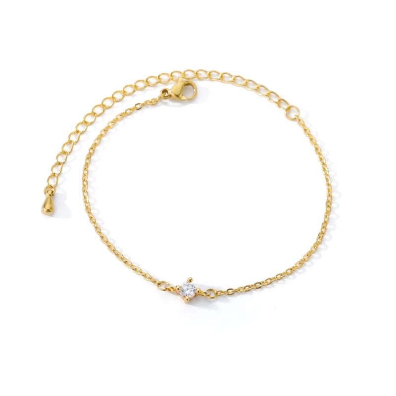 Pulsera con piedra de circón