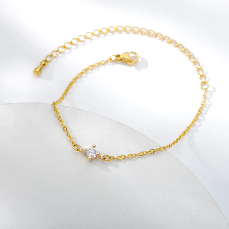 Pulsera con piedra de circón