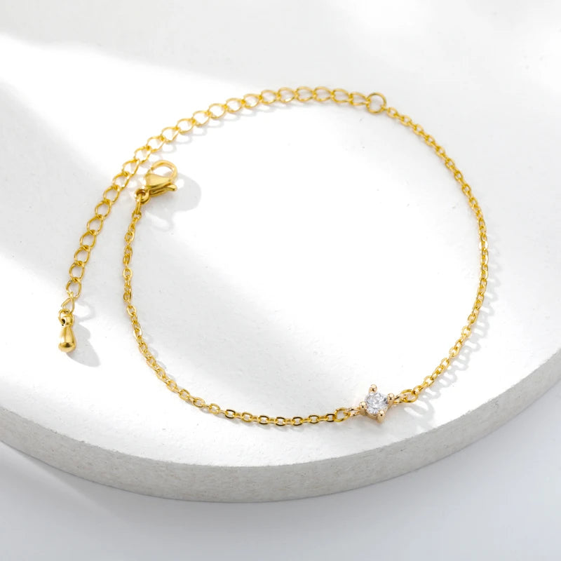 Pulsera con piedra de circón