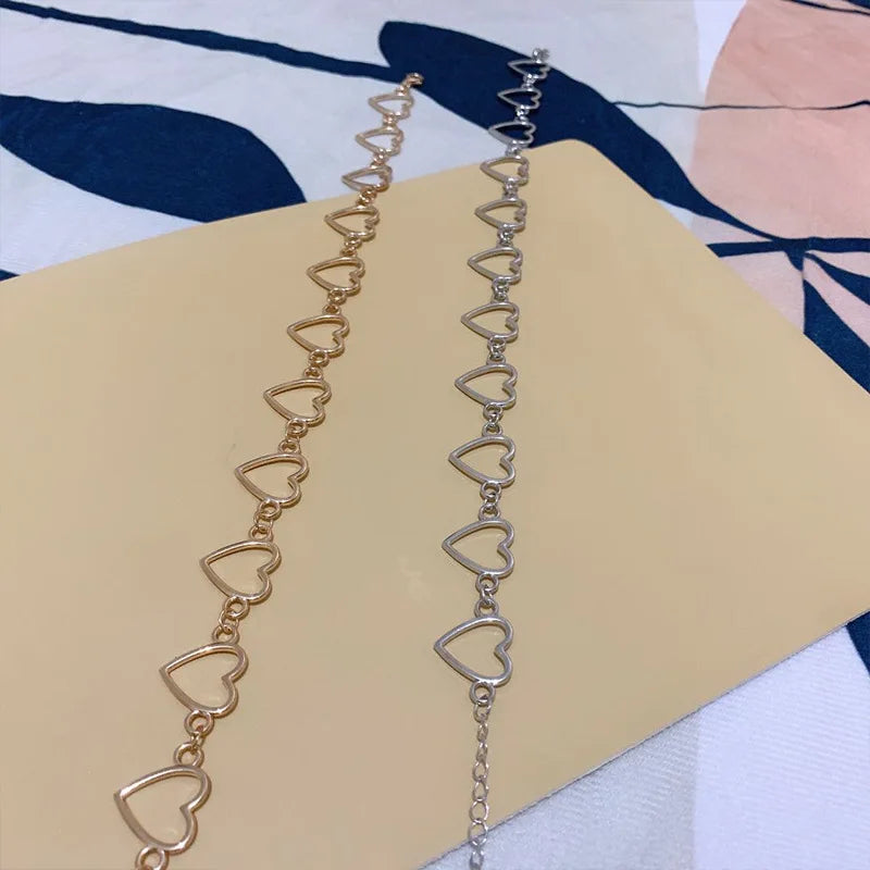 Collar de corazones