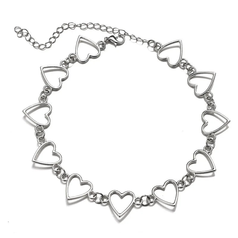 Collar de corazones
