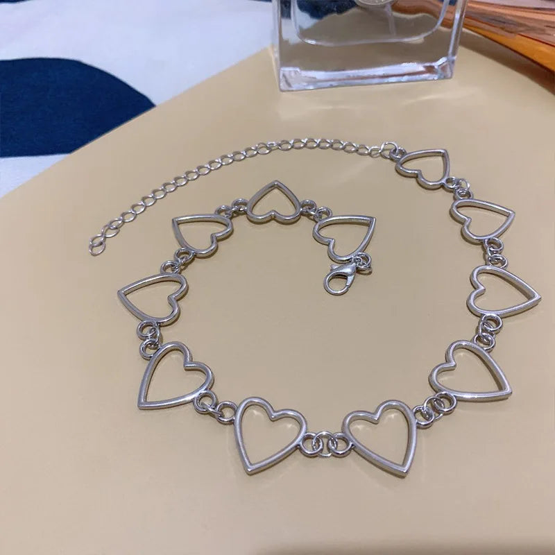 Collar de corazones
