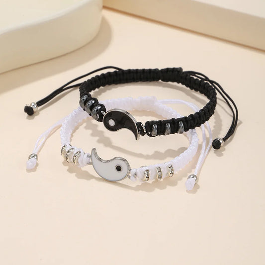 Pulseras ajustables Yin y Yang