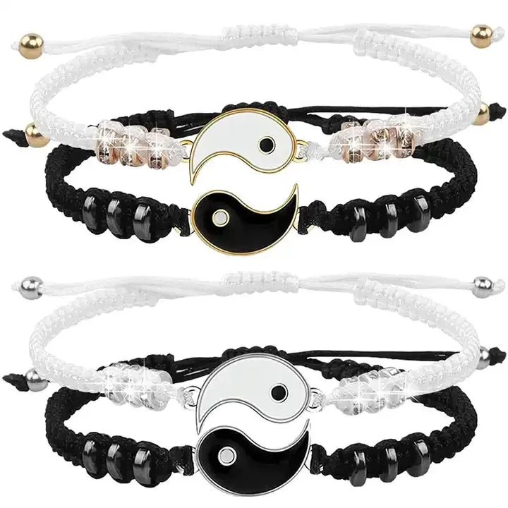 Pulseras ajustables Yin y Yang