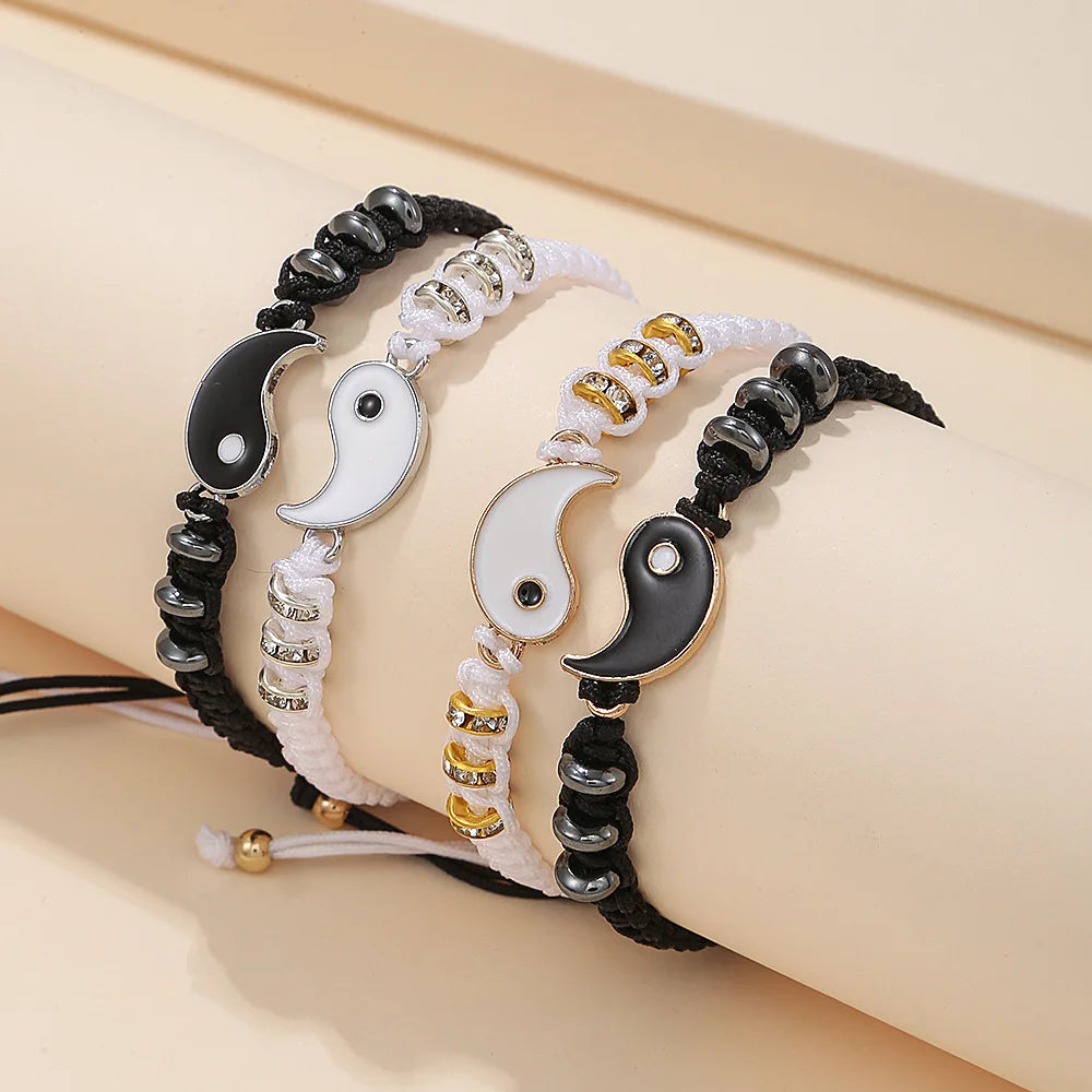 Pulseras ajustables Yin y Yang